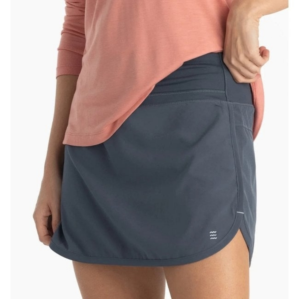 Free Fly Breeze Skort Bamboo Gray‎ size Large UPF 50+
